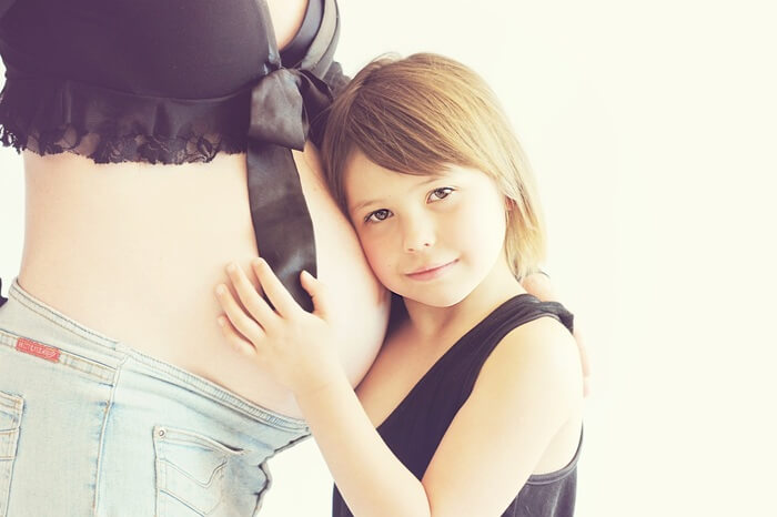 shooting photo grossesse enfant